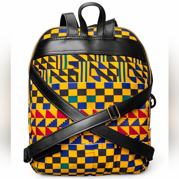 Colorful Geometric Pattern Backpack - Picture 2 of 2